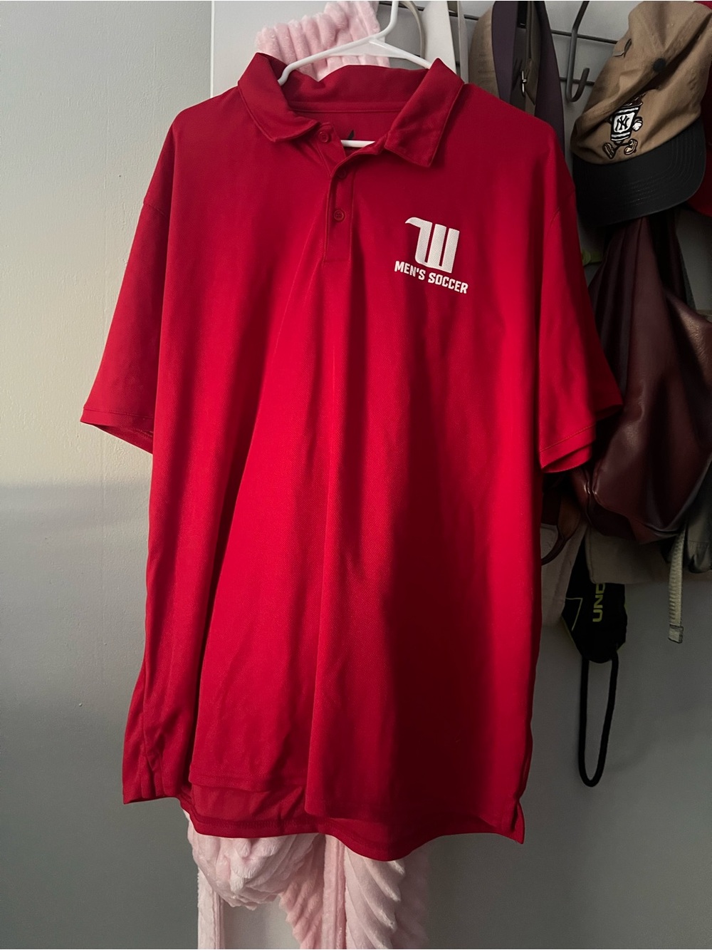 Men's Red Polo - Wittenberg Men's Soccer